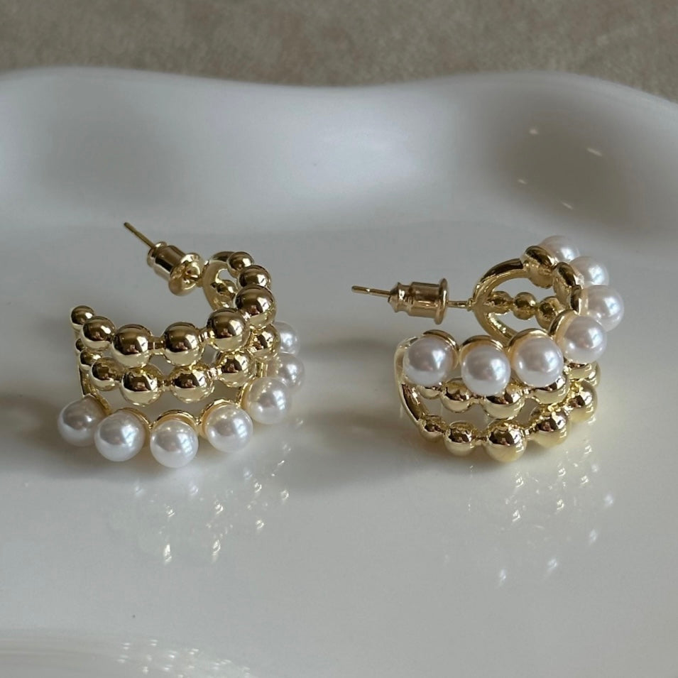 ARETE TRIPLE CON PERLAS Y BOLA