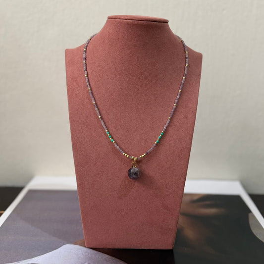 COLLAR CIRCONIA Y VENTURINA