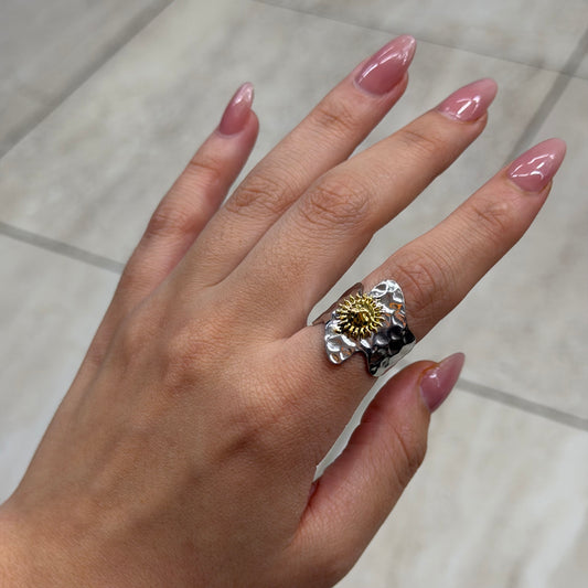 Anillo aluminio con diseño