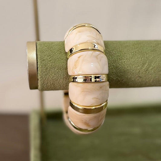 Brazalete resorte nude chunky