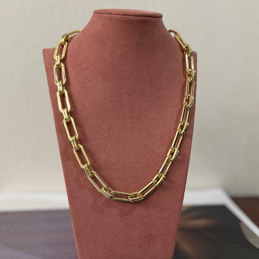 Cadena chunky cuadros