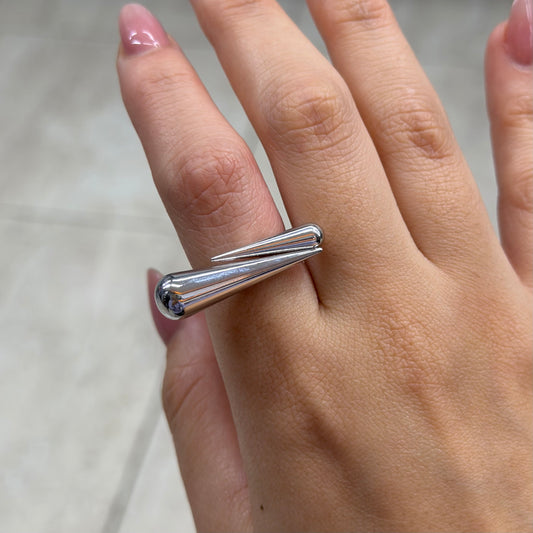 Anillo plateado 021