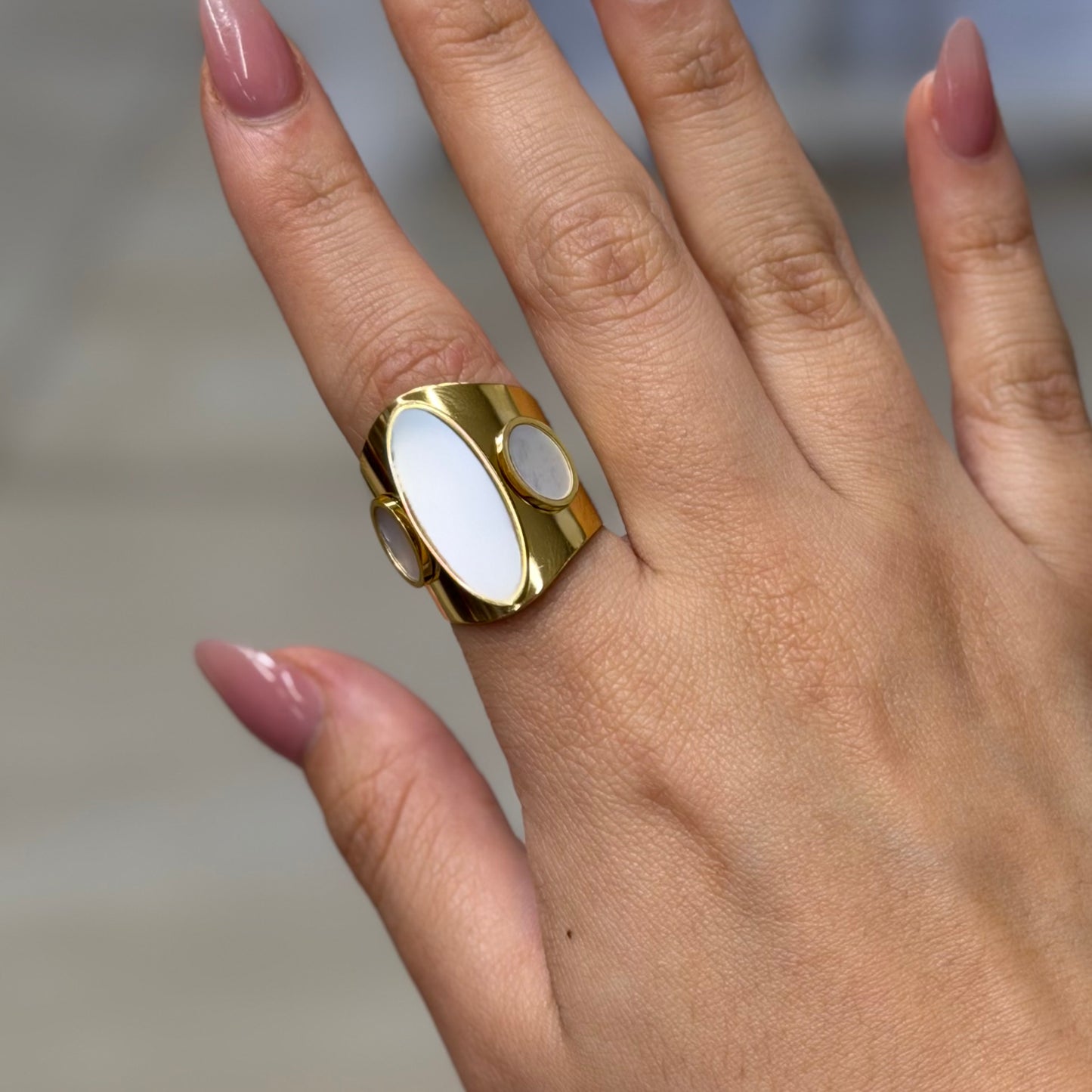 Anillo chunky piedra