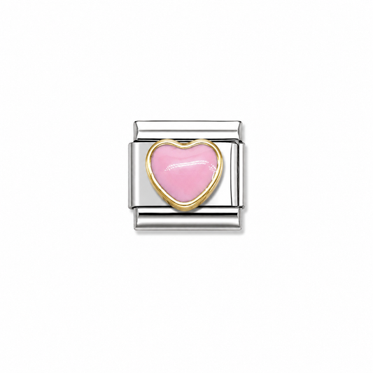 Charms corazón rosa