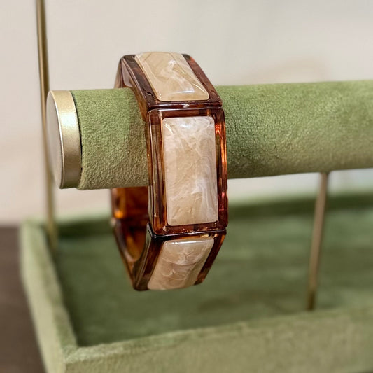 Brazalete cerrado chunky café