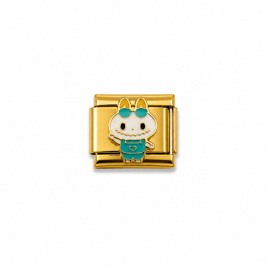 Charms dorado labubu