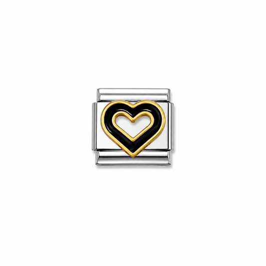 Charms corazon negro