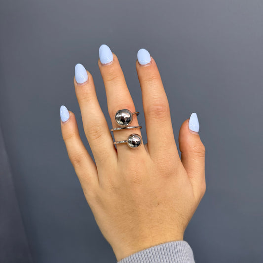 Anillo dos bolas