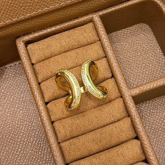 ANILLO CRUZADO CON ZIRCONIA