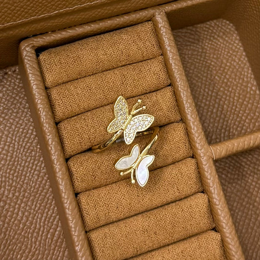 ANILLO DOBLE MARIPOSA