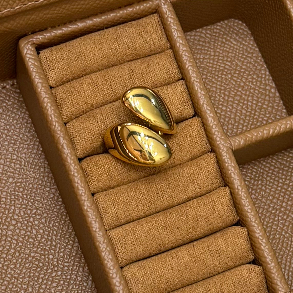 ANILLO CHUNKY CRUZADO LISO