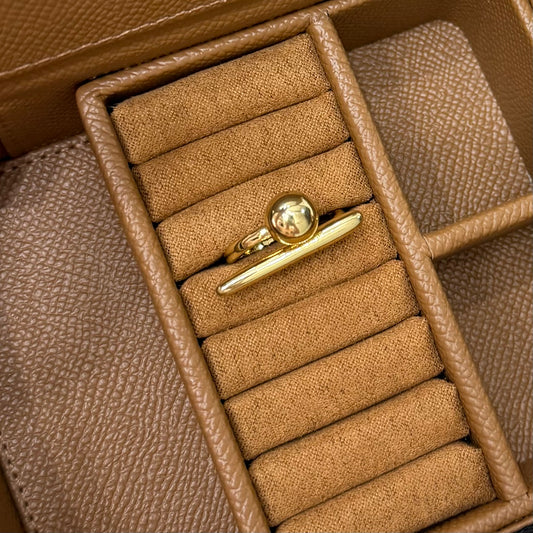 ANILLO CHUNKY BOLA Y LÍNEA