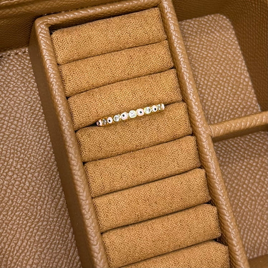 ANILLO MINI OJITOS ROSADO & BLANCO