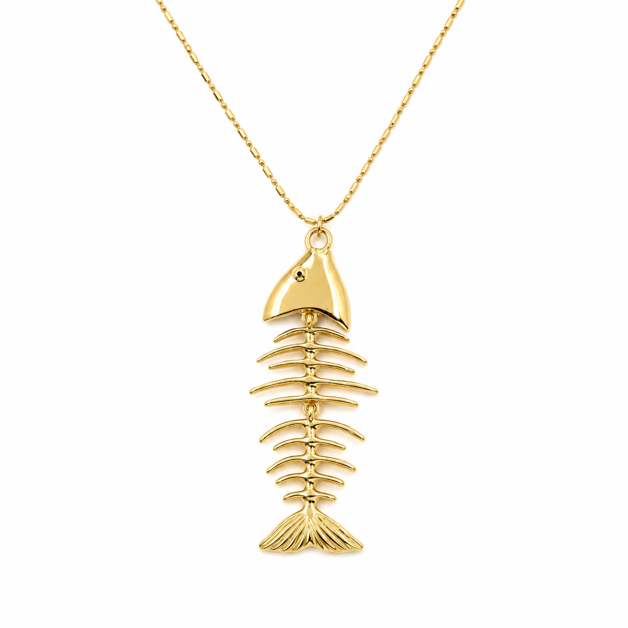 Collar esqueleto pescado