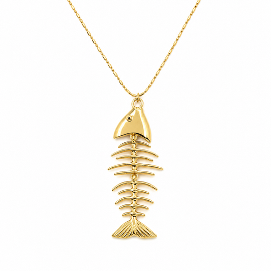 Collar esqueleto pescado