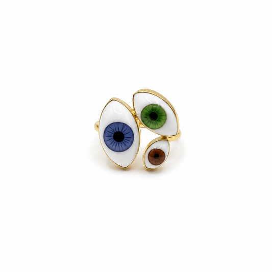 Anillo ojito triple ajustable