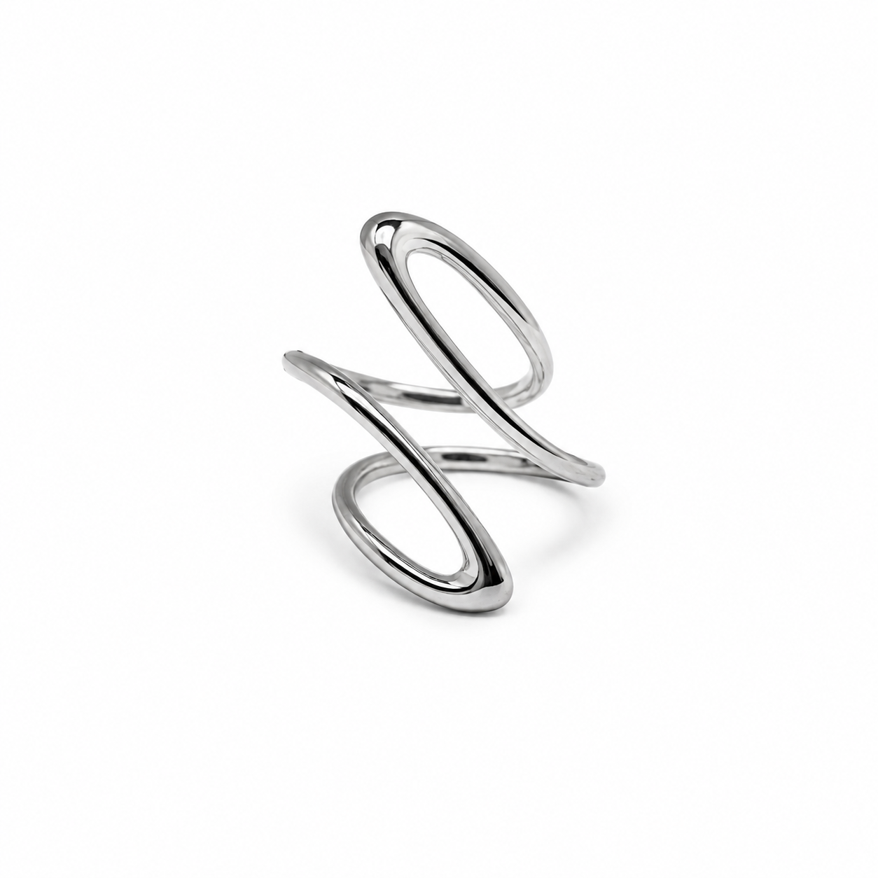 Anillo ajustable forma cruzada