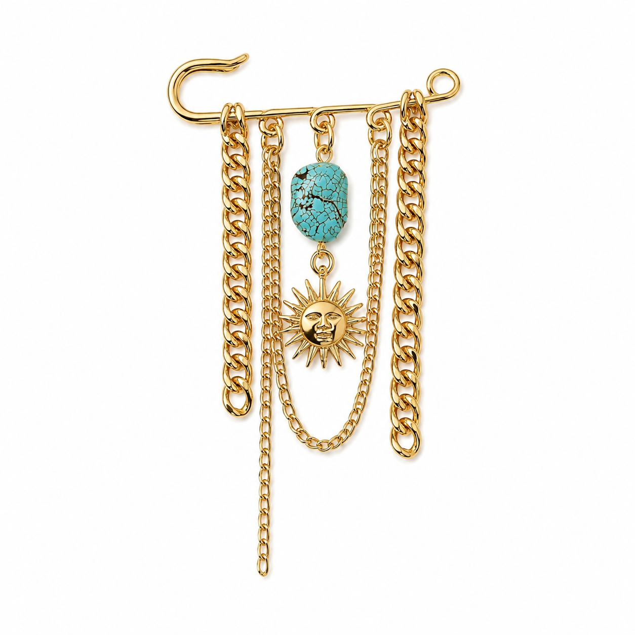 Broche accesorio sol