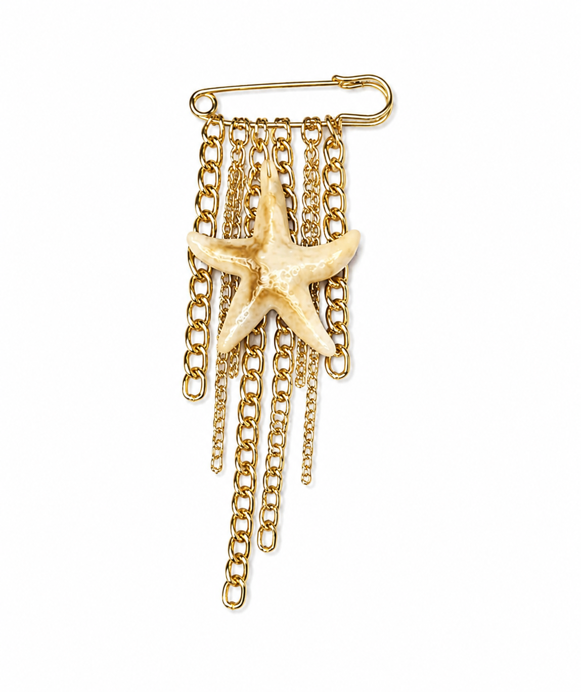 Broche accesorio estrella de mar