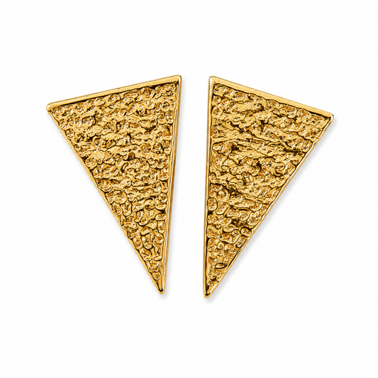 Arete dorado triangular