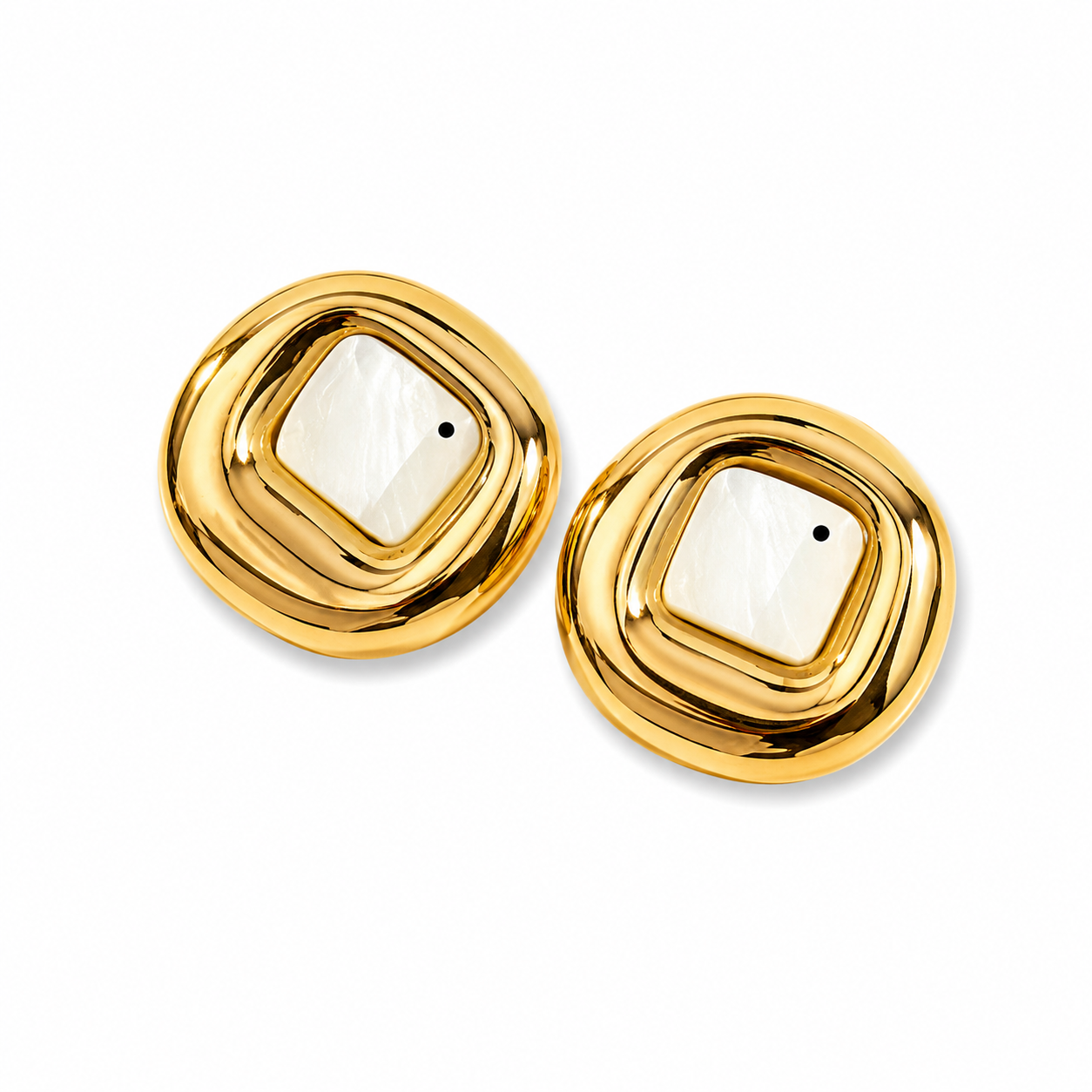 Arete circular dorado
