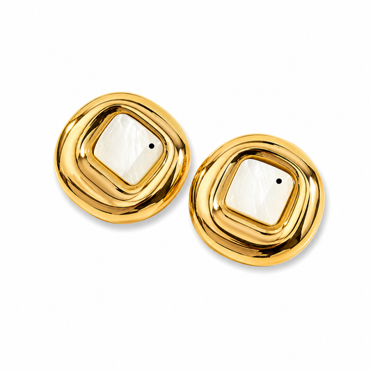 Arete circular dorado