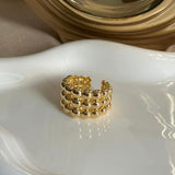 ANILLO TRIPLE CHUNKY BOLAS